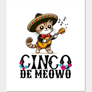 Cinco De Meowo Posters and Art